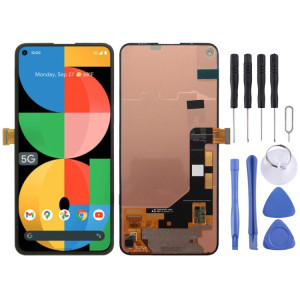 Écran LCD OEM pour Google Pixel 5A 5G 2021 avec assemblage complet du numériseur (noir) SH083B1109-20