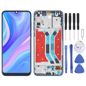 Écran LCD et numériseur Assemblage complet avec cadre pour Huawei Y8P (Bleu) SH428L1004-20