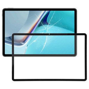 Lentille en verre extérieur à l'écran avant pour Huawei Matepad 11 (2021) DBY-W09 DBY-AL00 (Noir) SH473B1383-20