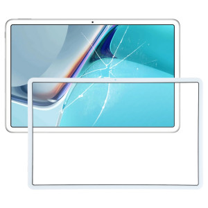 Lentille en verre extérieur à l'écran avant pour Huawei Matepad 11 (2021) DBY-W09 DBY-AL00 (blanc) SH473W1455-20