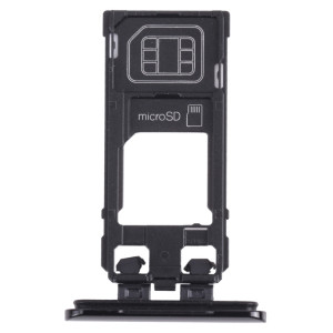 Plateau de carte SIM + plateau de cartes Micro SD pour Sony Xperia 5 (Noir) SH478B1665-20