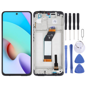 Écran LCD d'origine et numériseur Assemblage complet avec cadre pour Xiaomi Redmi 10 21061119AG SH3530616-20