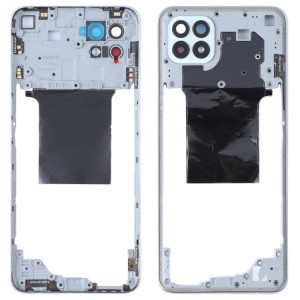 Pour OPPO Reno4 SE/A93 4G/Reno4 F/Reno4 Lite/F17 Pro PEAT00, PEAM00 plaque de lunette de cadre moyen d'origine (argent) SH553S1184-20