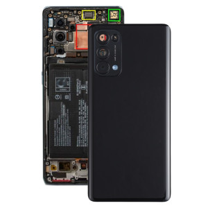 Couverture arrière de la batterie d'origine pour OPPO Reno5 Pro 5G PDSM00, PDST00, CPH2201 (Noir) SH60BL1183-20