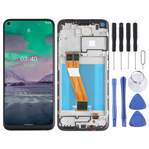 Écran LCD et numériseur Assemblage complet avec cadre pour Nokia 3.4 / 5.4 TA-1288 TA-1285 TA-1283 TA-1333 TA-1340 TA-1337 TA-1328 TA-1325 (Noir) SH14BL1060-20