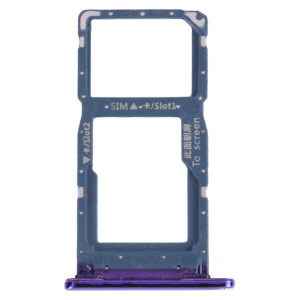 Plateau de carte SIM + plateau de carte SIM / plateau de carte micro SD pour Huawei P Smart (2019) (violet) SH011P338-20