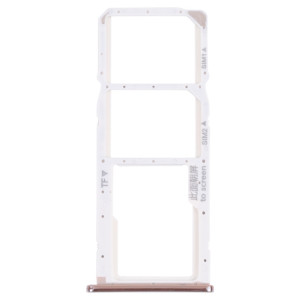 Plateau de carte SIM + plateau de carte SIM + plateau de cartes Micro SD pour Huawei Y7 (2018) (Argent) SH014S1330-20