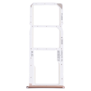 Plateau de carte SIM + plateau de carte SIM + plateau de carte Micro SD pour Huawei Y7 PRO 2018 (argent) SH021S1079-20
