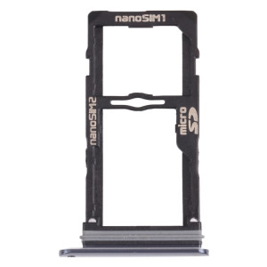 Plateau de carte Nano SIM + Nano SIM Plateau de la carte / Micro SD Plateau de carte pour LG G8S Thinq LMG810, LM-G810, LMG810EAW (Noir) SH050B498-20