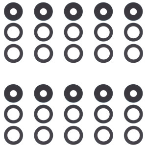 Pour OPPO Reno5 4G / Reno5 5G / Reno5 5K 10pcs objectif de caméra arrière SH43361139-20