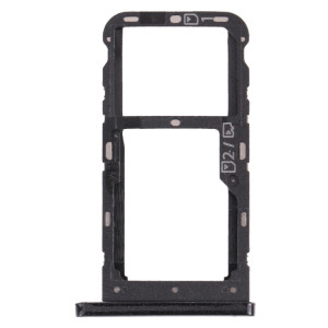 Plateau de carte SIM + plateau de carte SIM / plateau de carte micro SD pour la lame ZTE V10 VITA (Noir) SH458B1127-20