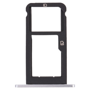 Plateau de carte SIM + plateau de carte micro SD pour la lame ZTE Z max z982 (argent) SH460S548-20