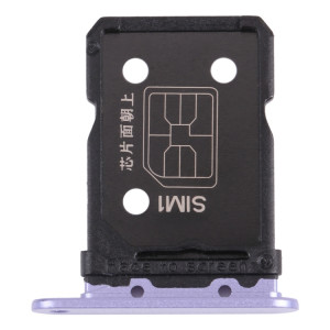 Pour OPPO Reno6 5G PEQM00 CPH2251 Plateau de carte SIM + Plateau de carte SIM (Violet) SH485P172-20