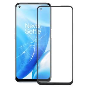 Pour OnePlus Nord N200 5G DE2118 Lentille en verre extérieure de l'écran avant (noir) SH607B767-20