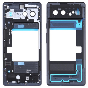 Plaque de lunette centrale d'origine pour Google Pixel 6 (Noir) SH625B1494-20