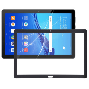 Lentille en verre extérieur à l'écran avant pour Huawei MediaPad T5 AGS2-AL03 AGS2-AL09 (LTE) (Noir) SH640B1605-20