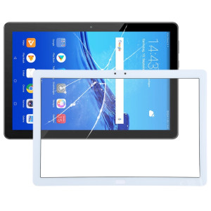 Lentille en verre extérieur à l'écran avant pour Huawei MediaPad T5 AGS2-AL03 AGS2-AL09 (LTE) (Blanc) SH640W900-20