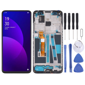 LCD Screen and Digitizer Full Assembly with Frame for OPPO F11 Pro CPH1959 CPH2209 CPH1989(Black) SH699B1395-20