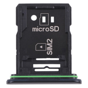 Plateau de carte SIM original + plateau de carte SIM / plateau de carte micro SD pour Sony Xperia 10 III (Noir) SH212B632-20
