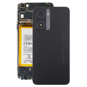 Pour OPPO A77s Couvercle arrière de batterie d'origine avec couvercle d'objectif d'appareil photo (noir) SH60BL1618-20