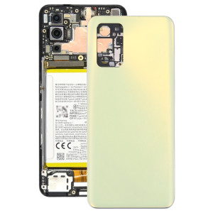 Pour OPPO Realme Q3 Pro 5G / Realme Q3 Pro Carnival Couvercle arrière de la batterie d'origine + Cadre central (Jaune) SH77YL380-20