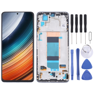 Écran LCD d'origine et numériseur Assemblage complet avec cadre pour Xiaomi Redmi K40S (bleu) SH952L937-20