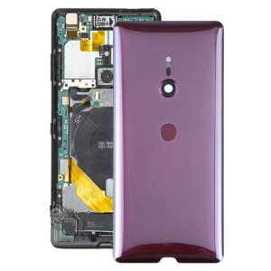 Coque arrière de batterie d'origine avec empreinte digitale pour Sony Xperia XZ3 (Rose Red) SH8RRL1512-20