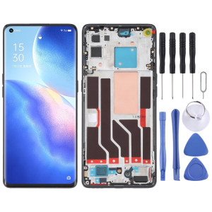 Écran LCD d'origine pour OPPO Reno5 Pro 5G Digitizer Full Assembly avec cadre (noir) SH010B13-20
