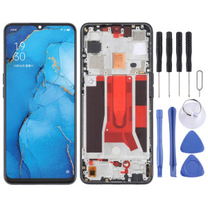 Écran LCD d'origine pour OPPO Reno3 5G/Reno3 Youth/F15/Find X2 Lite/K7 5G Digitizer Assemblage complet avec cadre (Noir) SH011B865-20