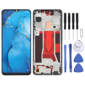 Écran LCD d'origine pour OPPO Reno3 5G/Reno3 Youth/F15/Find X2 Lite/K7 5G Digitizer Assemblage complet avec cadre (Or) SH011J93-20