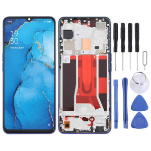 Écran LCD d'origine pour OPPO Reno3 5G/Reno3 Youth/F15/Find X2 Lite/K7 5G Digitizer Assemblage complet avec cadre (Bleu) SH011L1843-20
