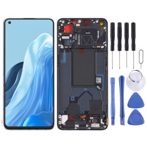 Écran LCD d'origine pour OPPO Reno7 5G Chine PFJM10 Assemblage complet du numériseur avec cadre (Noir) SH013B1077-20
