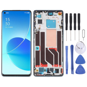 Écran LCD d'origine pour OPPO Reno6 Pro 5G PEPM00 CPH2249 Ensemble complet de numériseur avec cadre (Vert) SH019G978-20