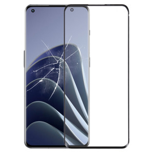 Pour OnePlus 10 Pro Lentille extérieure en verre avec adhésif optiquement transparent OCA (noir) SH028B1533-20