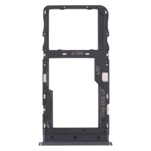 Plateau de carte SIM d'origine + plateau de carte Micro SD pour TCL 10L/10 Lite T770H T770B (noir) SH186B1127-20