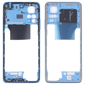 Plaque de lunette de cadre moyen d'origine pour Xiaomi Redmi Note 11 Pro 4G 2201116TG 2201116TI (bleu foncé) SH345D1322-20