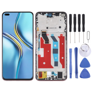 Écran LCD d'origine pour Honor X20 Digitizer Assemblage complet avec cadre (Rose) SH355F686-20