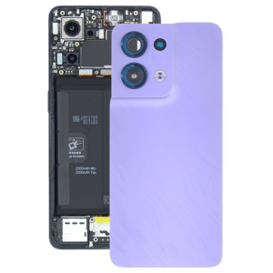 Pour le couvercle arrière de la batterie d'origine OPPO Reno8 avec le couvercle de l'objectif de l'appareil photo (violet) SH81PL1710-20