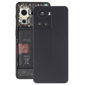 Pour coque arrière de batterie OnePlus 10R/Ace avec objectif d'appareil photo (noir) SH06BL1861-20