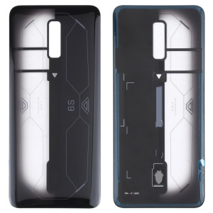 Coque arrière en verre de batterie pour ZTE Nubia Red Magic 6S (noir transparent) SH34BL1368-20