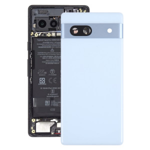 Pour Google Pixel 7A Couvercle arrière de batterie d'origine avec couvercle d'objectif d'appareil photo (bleu) SH44LL1227-20