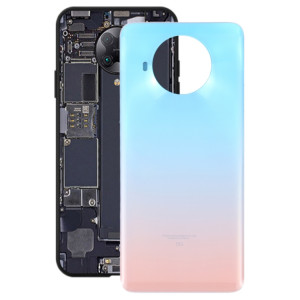 Coque Arrière de Batterie en Verre pour Xiaomi Redmi Note 9 Pro 5G/Mi 10T Lite 5G (Bleu Lac) SH55GL1835-20