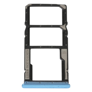 Plateau de carte SIM + plateau de carte SIM + plateau de carte Micro SD pour Xiaomi Redmi 10 5G (bleu) SH548L632-20