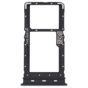 Pour Motorola Moto G62 5G / Moto G62 Inde Plateau de carte SIM + Plateau de carte SIM / Micro SD (Noir) SH628B1272-20