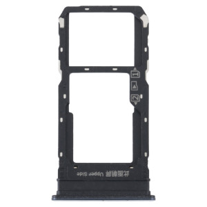 Pour vivo Y33S / Y33T Plateau de carte SIM + Plateau de carte SIM / Micro SD (Noir) SH703B483-20