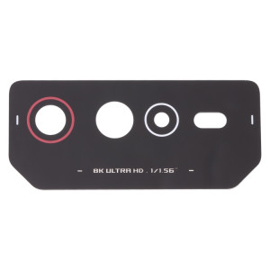 Pour Asus ROG Phone 6 AI2201-C AI2201-F Objectif de caméra arrière (noir rouge) SH16BR305-20