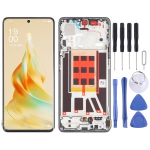 Écran LCD d'origine pour OPPO Reno9 Pro Assemblage complet du numériseur avec cadre (noir) SH717B618-20