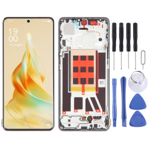 Écran LCD d'origine pour OPPO Reno9 Pro Assemblage complet du numériseur avec cadre (or) SH717J998-20