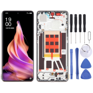 Écran LCD d'origine pour assemblage complet de numériseur OPPO Reno9 avec cadre (or) SH724J807-20