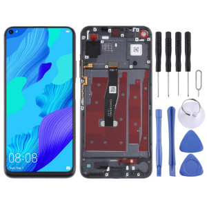 Écran LCD d'origine pour Honor 20 / Huawei Nova 5T Digitizer Assemblage complet avec cadre (Noir) SH739B1039-20